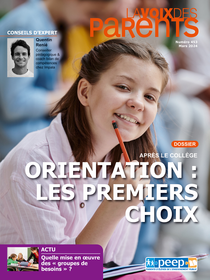 Couverture du magazine LA VOIX DES PARENTS