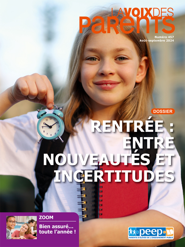 Couverture du magazine LA VOIX DES PARENTS