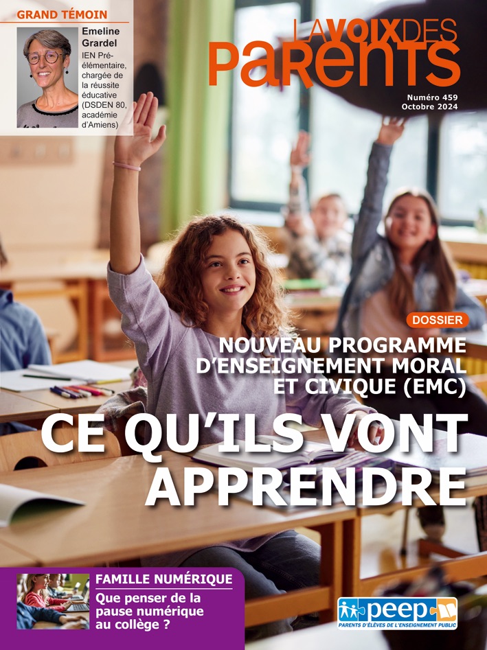 Couverture du magazine LA VOIX DES PARENTS