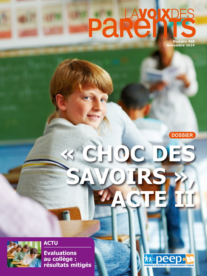 Couverture du magazine LA VOIX DES PARENTS