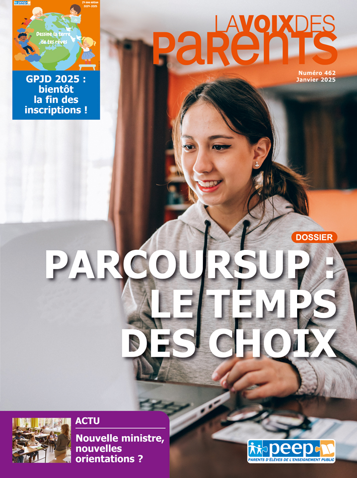 Couverture du magazine LA VOIX DES PARENTS