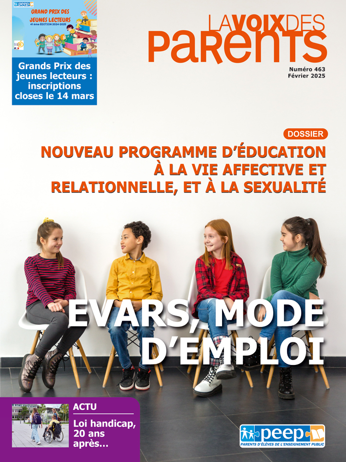 Couverture du magazine LA VOIX DES PARENTS