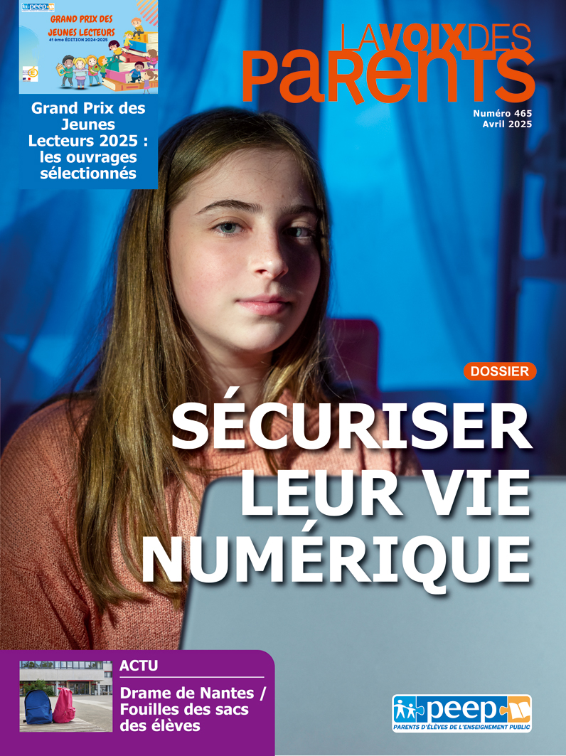 Couverture du magazine LA VOIX DES PARENTS